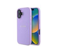 Guess PU Grained Classic Logo Case with MagSafe for iPhone 16 6.1"" Purple - GUHMP16SPGHSMMU