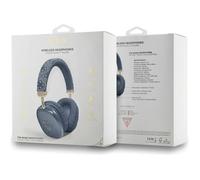 Guess PU Leather 4G Triangle Logo Wireless Headphones Blue - GUBHK1P4TPB