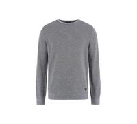 Guess Pull à col Rond Cousu Earle pour Homme, Point Bleu et Blanc sel, Taille XL