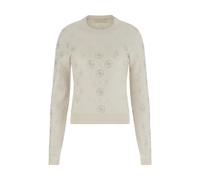 Guess - Pull avec Strass 4G - Femme - Pulls - Beige - Taille: 40 FR