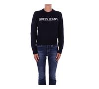 Guess - Pull Bleu avec Logo Frontal - Femme - Pulls - Bleu - Taille: 36 FR