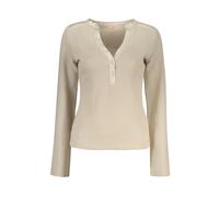 Guess - Pull Col V - Femme - Pulls - Beige - Taille: 36 FR