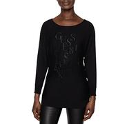 Guess Pull léger Jeans Carole Bat jblk Jet Black a996