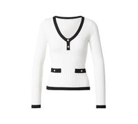 GUESS Pull-over 'LAUREL' crème / noir, Taille L
