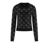 GUESS Pull-over noir / argent, Taille XS