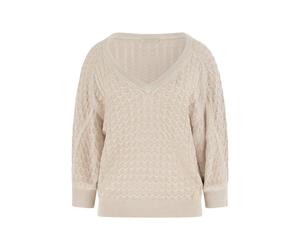 GUESS Pull-over 'Rosalyn' écru, Taille XL