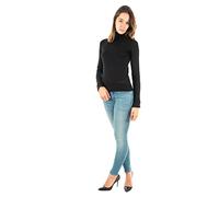 Guess Pull Paule TN Ls pour Femme, Noir, M