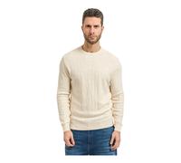 Guess - Pull Ras du Cou avec Logo en Relief - Homme - Pulls - Beige - Taille: XL