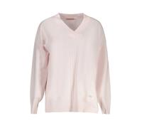 Guess - Pull Rose en Acrylique Col en V Femme - Femme - Pulls - Rose - Taille: 36 FR