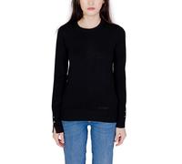 Guess - Pull Tricot Col Rond - Femme - Pulls - Noir - Taille: 40 FR