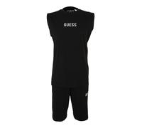 GUESS Pyjama court 'MALCOLM' noir / blanc, Taille M