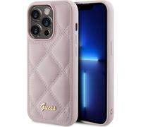 Coque Guess en TPU rigide, logo en métal pour Apple iPhone 15 Pro 6.1 - rose