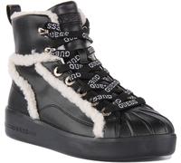 Guess Ramsi Bottes D'Hiver À Lacets Pour Femmes Noires UK 3 - 8