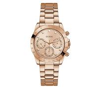 Guess Montre Eclipse GW0314L3 Femme dorée, Acier inoxydable, Résistante à l'eau 50 m