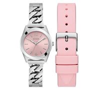 GUESS Montre à affichage analogique 'Serena' rose / argent, Taille One Size