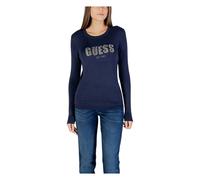Guess - Reyna Logo Sweater - Femme - Pulls - Bleu - Taille: 36 FR