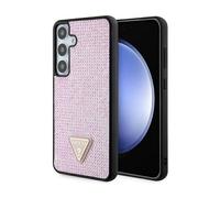 Guess Rhinestone Triangle Case, Rose - Galaxy S24+