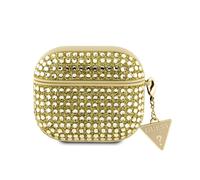 Guess Rhinestone Triangle Charm Case For Airpods 3 - Gold