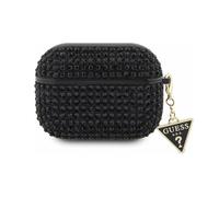 Guess Rhinestone Triangle Charm Case, noir - AirPods Pro