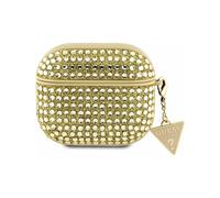 Guess Rhinestone Triangle Charm Case, Or - AirPods 3