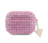 Guess Rhinestone Triangle Charm - Étui AirPods Pro (rose)