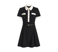 GUESS Robe 'Claudie' noir / blanc, Taille 42