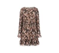 GUESS Robe 'ILENIA' marron / noir / blanc cassé, Taille 44