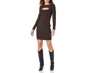 Guess Robe Lana à Manches Longues pour Femme, Nouveau Java, Taille S