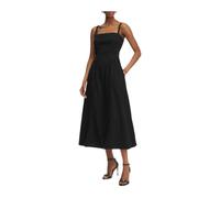 Guess - Robe mi-longue Sharon Sangallo - Femme - Robes - Noir - Taille: 38 FR