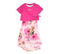 GUESS Robe vert / orange clair / rose / rose pastel, Taille 152