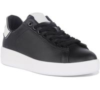 GUESS Rockies Épais à Lacets Décontracté Chaussures Femmes Basket Noir Taille 3