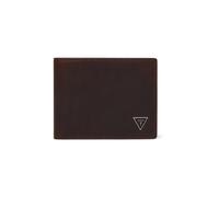 Guess - Roma Genuine Leather Wallet - Homme - Accessoires - Brun - Taille: ONE Size