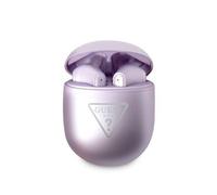 Guess s?uchawki Bluetooth GUTWST82TRU TWS + stacja dokuj?ca purpurowy/purple Triangle Logo, ?couteurs, Violet