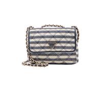 GUESS Sac à bandoulière 'GIULLY II MINI 2 COMP CVTR FLP' bleu marine / blanc, Taille One Size