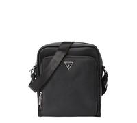 GUESS Sac à bandoulière 'MILANO TOP ZIP XBDY W FRT PCKT' noir / argent, Taille One Size