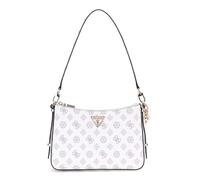 GUESS Sac à bandoulière pour femme, design avec logo monogramme, blanc et gris, poignée réglable, blanc