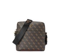 GUESS Sac à bandoulière 'TORINO TOP ZIP CROSSBODY FLAT' marron / marron châtaigne, Taille One Size