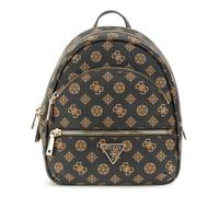 GUESS Sac à dos de loisirs brun foncé brun clair pour femme - Manhatten II Backpack Mocha Logo 310219