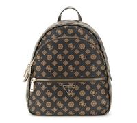 GUESS Sac à dos de loisirs brun foncé brun clair pour femme - Manhatten II Large Backpack L Mocha Logo 310220
