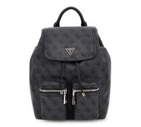 GUESS sac à dos de loisirs Manhattan II Flap Backpack Coal Logo gris foncé