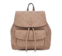 GUESS Sac à dos de loisirs taupe pour femme - Cresidia II Flap Backpack S Dark Taupe Logo 326361