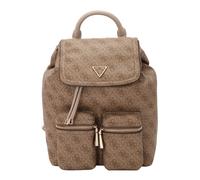 GUESS Sac à dos 'MANHATTAN II FLAP BACKPACK' beige / noisette, Taille One Size