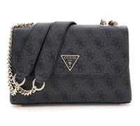 GUESS Sac à épaule anthracite noir pour femme - Eco Erica Convertible Xbody Flap Bag Coal Logo 302715