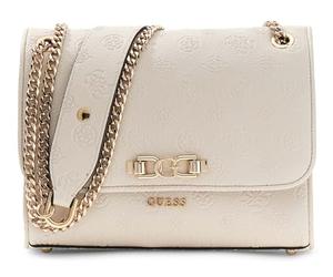 GUESS sac à épaule bandoulière Anise Convertible Xbody Flap Stone Logo écru
