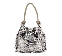 Guess Holiday Sac seau argenté, femme
