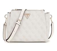 GUESS Sac à épaule bandoulière beige blanc pour femme - Noelle Tri Compartment Crossbody Bone Logo 302603