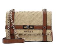 GUESS Sac à épaule bandoulière beige brun clair pour femme - Emilee Mini Convertible Flap Crossbody Bag Natural / Cognac 251469