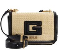 GUESS Sac à épaule bandoulière beige noir pour femme - G Status Mini Crossbody Flap Bag Natural / Black 249939