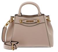 GUESS Sac à épaule bandoulière beige pour femme Emera Logo Mini Satchel Light Beige 263830