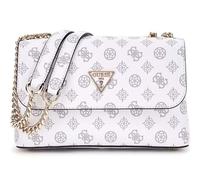 GUESS Sac à épaule bandoulière blanc gris pour femme - Eco Erica Convertible Crossbody Flap White Logo 298347